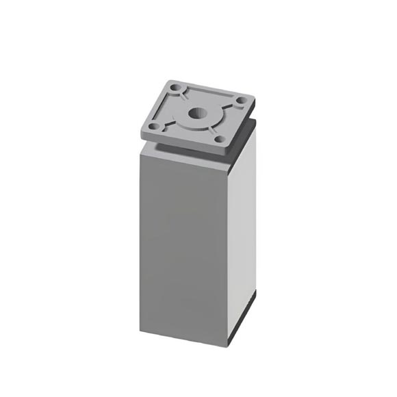 Aluminijumska nogica, jednodelna kvadratna